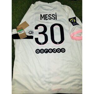 Messi Paris Saint Germain PSG DEBUT 2021 2022 Away Soccer Jersey Shirt XL